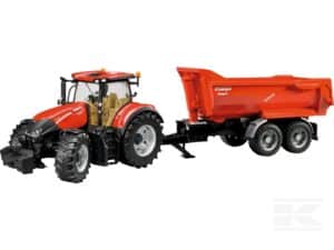 Bruder Case traktor med trailer