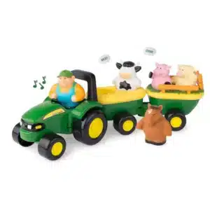 John Deere Traktor med Dyr og lyd