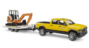 Bruder Ram Service Med Trailer og Minigraver