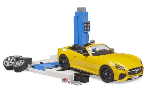 Bruder Car Service Center med bil og mand - Image 2