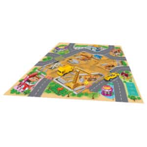 Junior Driver Blødt Legetæppe inkl. 2 Køretøjer