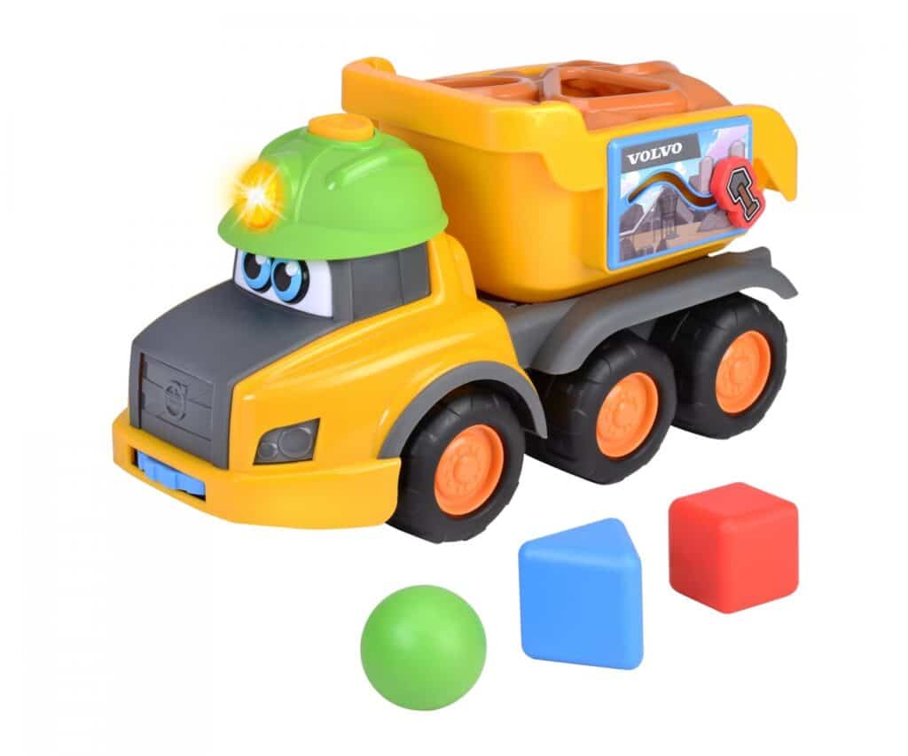 Dickie Toys ABC Streety 204112007 - Coche Deslizante para bebés y niños pequeños a Partir de 1 año, Bulldozer, Bomberos o Recogida de Basura, Coche de Juguete de 15 cm, Color Naranja