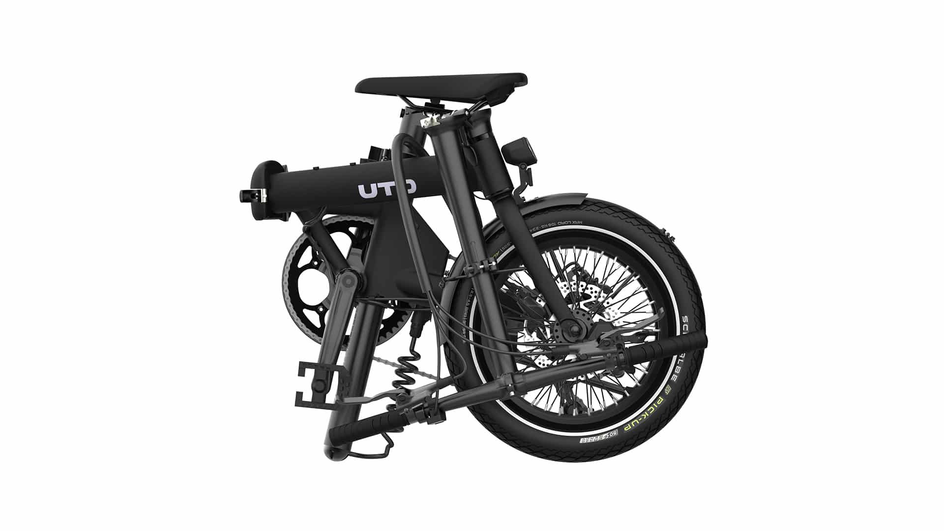 UTO OG16 foldbar elcykel - Onyx Black - Image 6