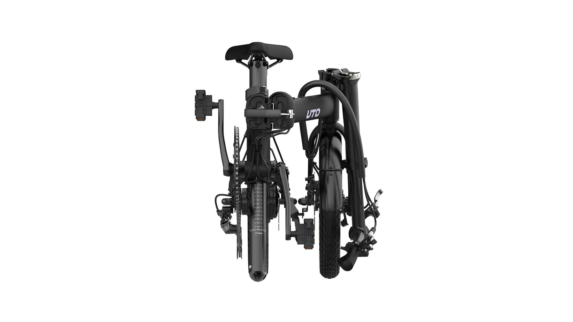 UTO OG16 foldbar elcykel - Onyx Black - Image 5
