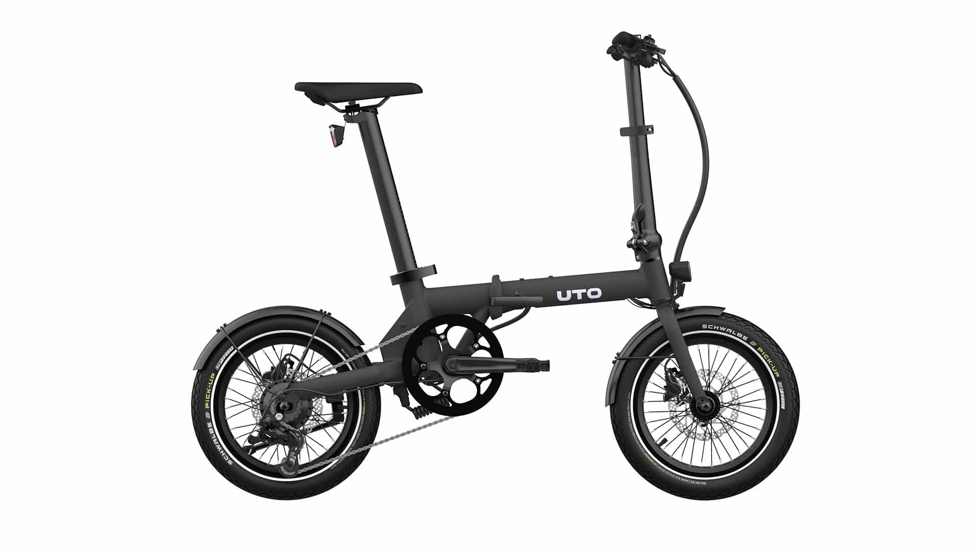UTO OG16 foldbar elcykel - Onyx Black