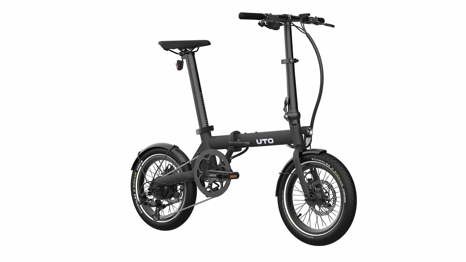 UTO OG16 foldbar elcykel - Onyx Black - Image 7