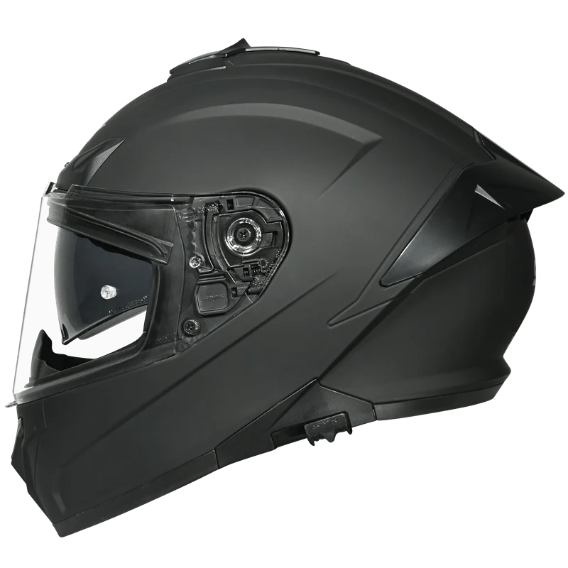 SMK Typhoon scooterhjelm - Sort - Billede 2