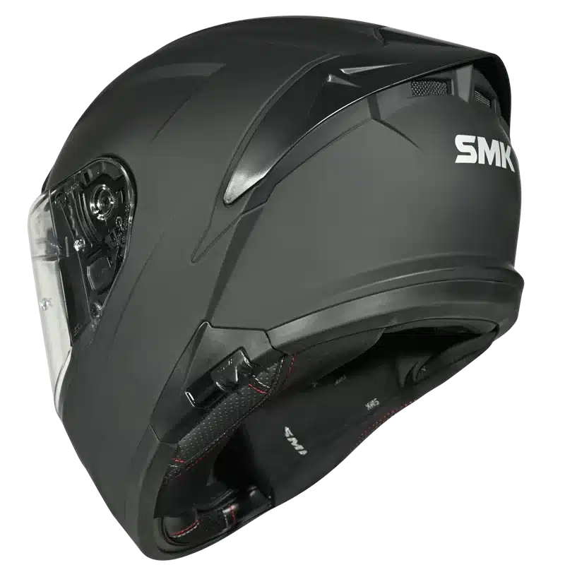 SMK Typhoon scooterhjelm - Sort - Billede 3